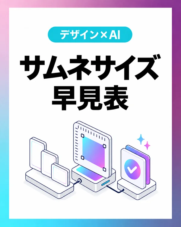 サムネサイズ早見表